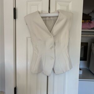 Zara Elegant Cream Women's Vest